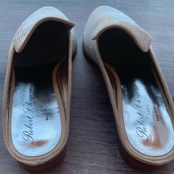 New Robert Clergerie Paris Alice open heel flat mules loafers slippers - Picture 7 of 16